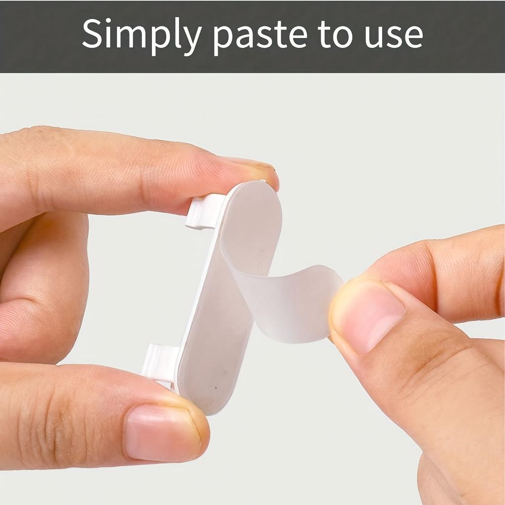 40pcs Adjustable Cable Clips - Sticky Wire Organizers for TV,PC & Ethernet Cords, Under Desk & Wall Cord Management,Organization