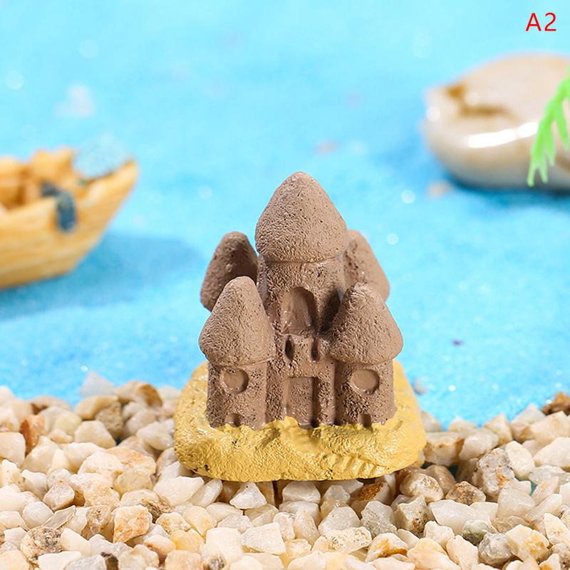 Ocean Beach Style Miniatures Artificial Sunshade Umbella Chair Anchor Micro