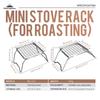 Outdoor Folding Grill Gas Barbecue Tool BBQ Portable Mini Campfire For Camping Picnic Grate Stainless Steel Stove Stand