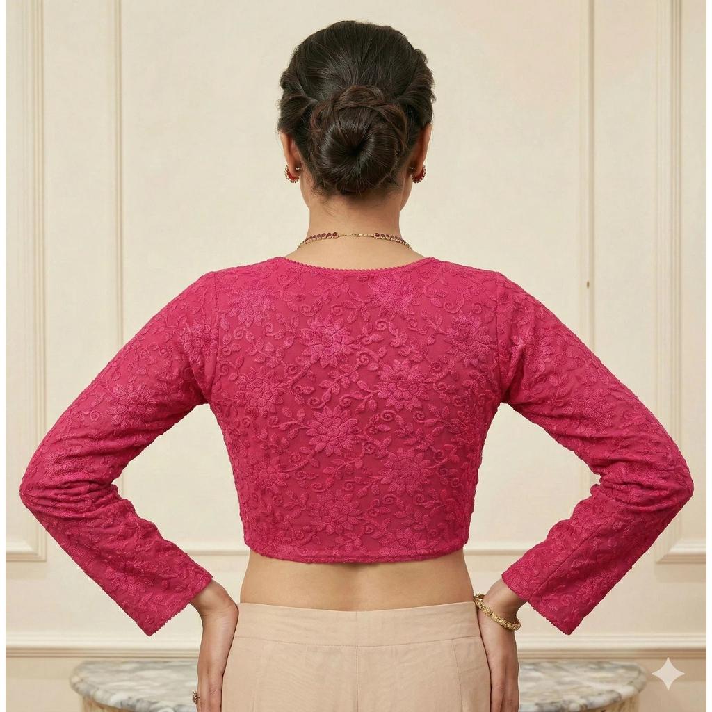 Readymade Ethnic Beautiful Blouse Designer Embroidery Party Wear Bollywood Choli