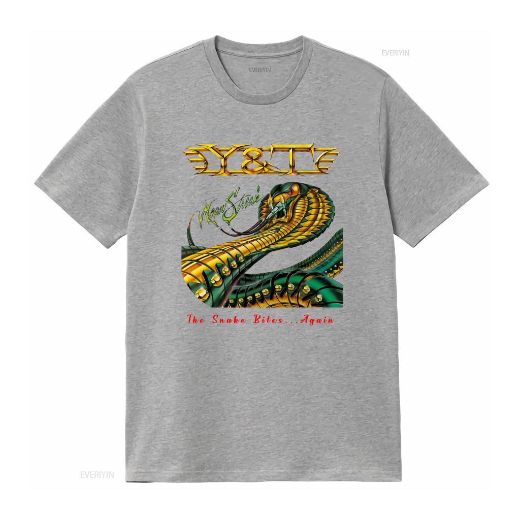 Y T Mean Streak Snake Bites Again Shirt for Men Cotton Black S 5XL vintage Washed Soft streetwear Unisex fashion Versatile