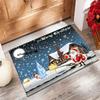 Christmas Welcome Sign Carpet Indoor Porch Rug Santa Decor Greeing Home Entrance Floor Welcome Door Mat Gnome Dwarf Christmas
