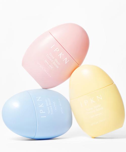 [IPKN] Tone Wear Tinted Base 40ml (3 Shades) with Bonus Wedge Puffs