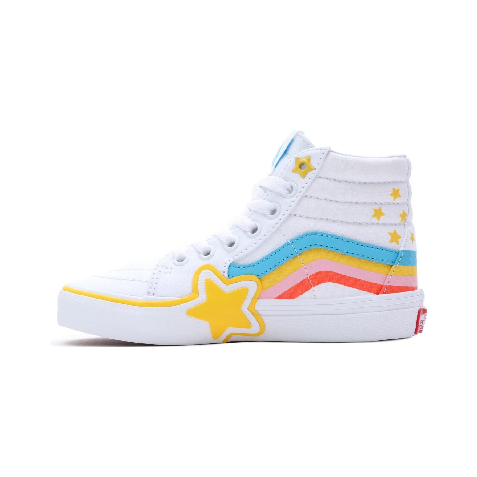 

Vans Sk8 Универсальные Прочные Высокие Детские Кеды для Скейтбординга Детские Кроссовки Белые VN000BVMAHP