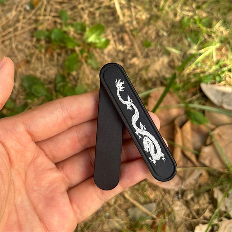 Cool Chinese Dragon Fidget Toys EDC Plastic Fidget Slider Infinite Push Haptic Slider Stress Relief Toy ADHD Concentration Toy