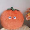 Real Fruit & Veggie Peach Pillow – Cute Office Sofa Back Support & Birthday Gift