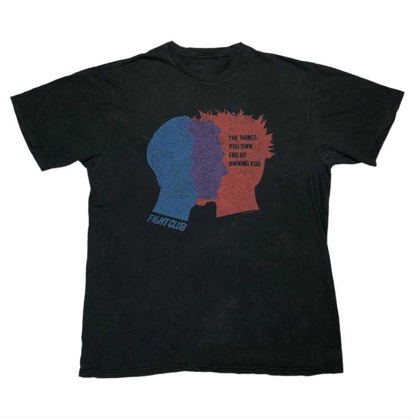 VTG Fight Club Fox Gift For Fans Black S-5XL Shirt EG362 XXL