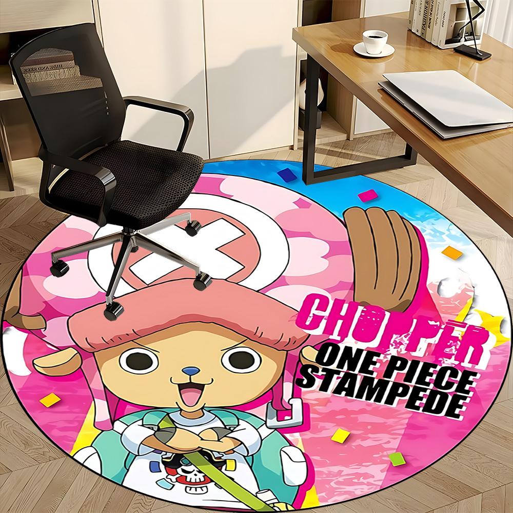1pc Chopper, One Piece Chair Carpet for Office Non-Slip, Soft & Comfortable, Carpet for Office, Gaming, Lightweight Round Floor Mat yy251021022