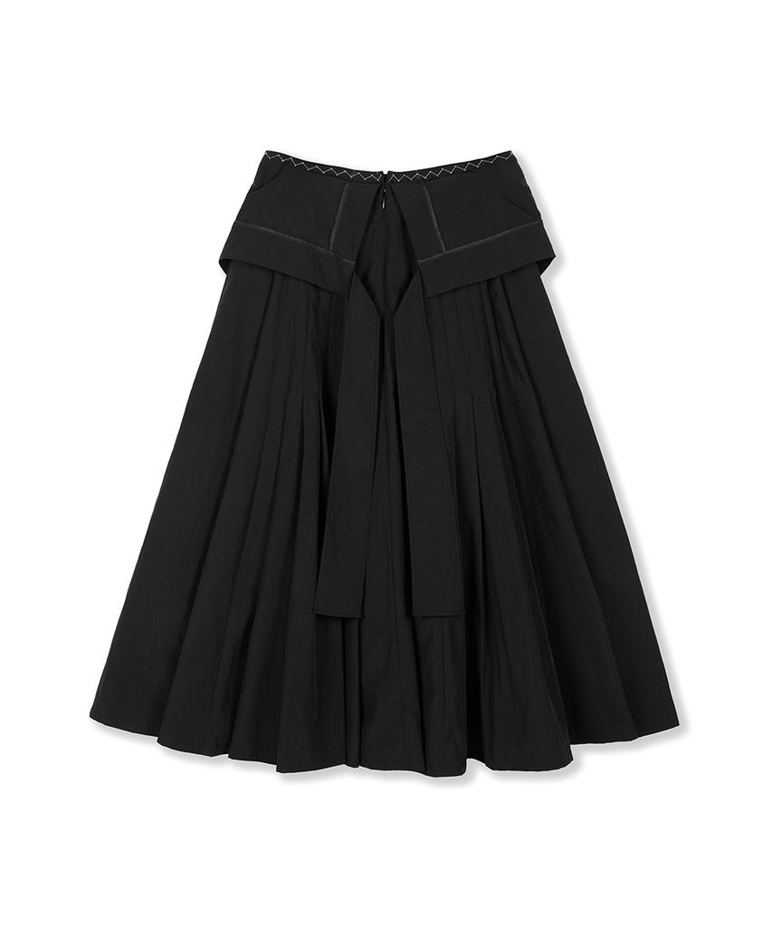 Yusentig Two-Way Pleated Long Skirt Aw5Ms45210