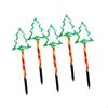 Christmas Tree Solar Landscape Lights Lawn Lamp for Front Porch Pathway 5 Stake