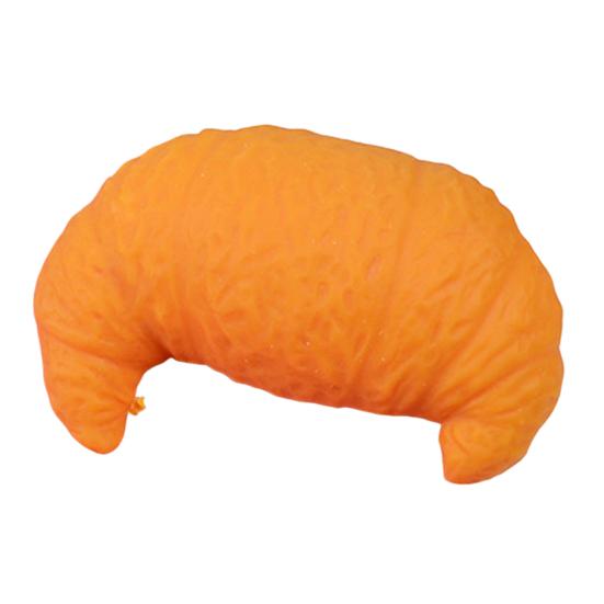 TPR Simulation Croissant Squeeze Toy Bread Shape Sensory Stress Relief Toy Decompression Simulated Food Fidget Stress