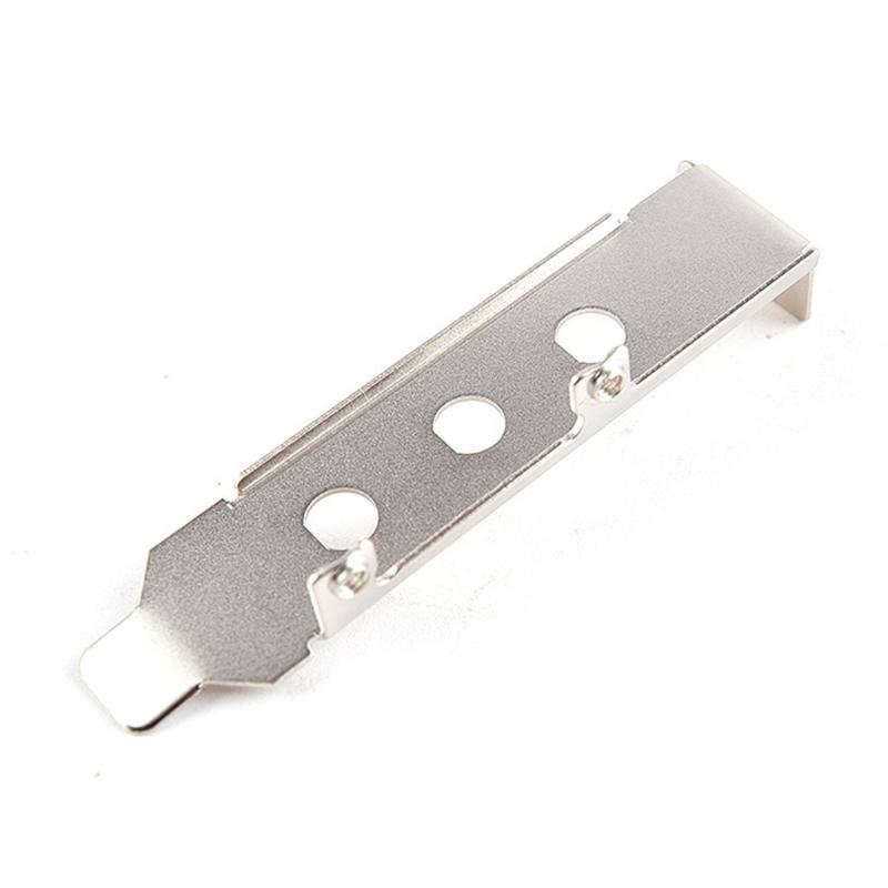 Universal Half Height PCI Bracket For Wireless Networking Card Durability Metal Construction Easy Installation Silver Color