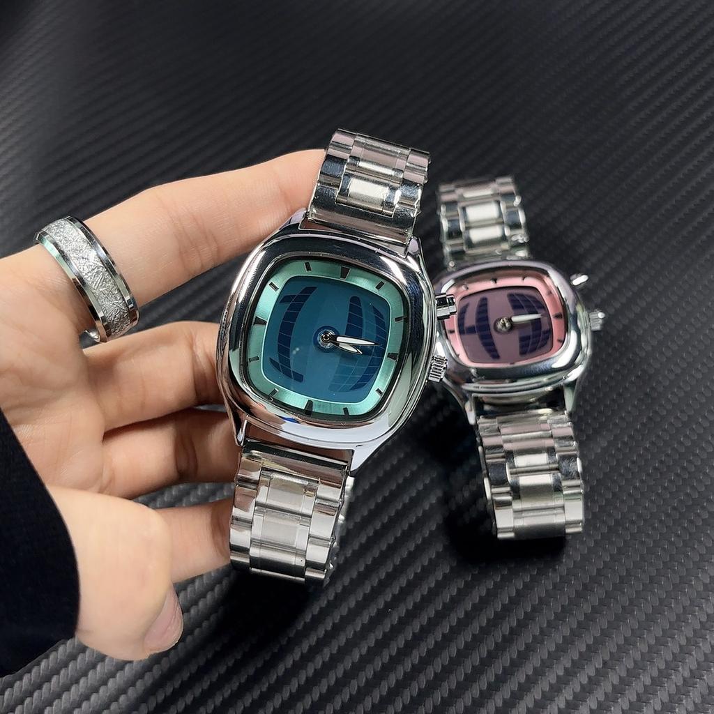 Millennium Technologie Voelt De Wind Trend Horloge Mannen En Vrouwen Vierkant Standaard Dynamische Wijzer