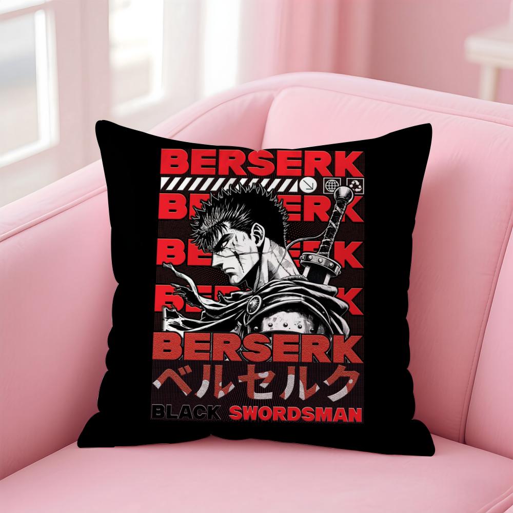 Cool B-BerserkS Cushion Cover Home & Car Multi-Scene Pillow Cover - Reversible, Soft & Durable for Daily Use