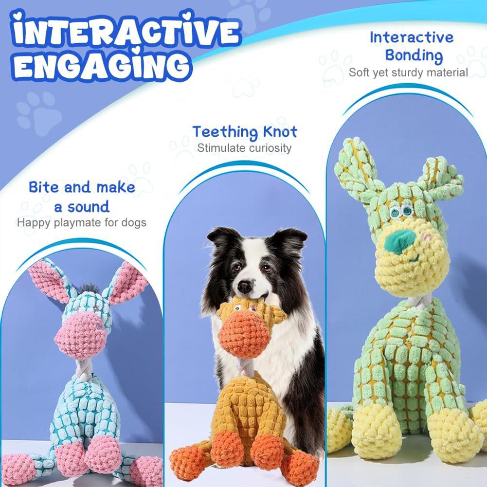 Popular Pet Dog Voice Toys Puppies Grinding Teeth  Toys Smart Interactive Companionship Unzipped Pet Animals Toys