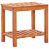 Day and Night - Day and Night Solid Acacia Wood Side Table 45x33x45 Cm