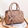 Trend Embroidery Thread Shoulder Bag Female Branded Trending Handbags Ste Pattern Pu Leather Crossbody Bags for Women