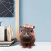 Cute Small Hippo Statue Ornaments Handmade Desktop Hippo Sculpture  Home Office Decor