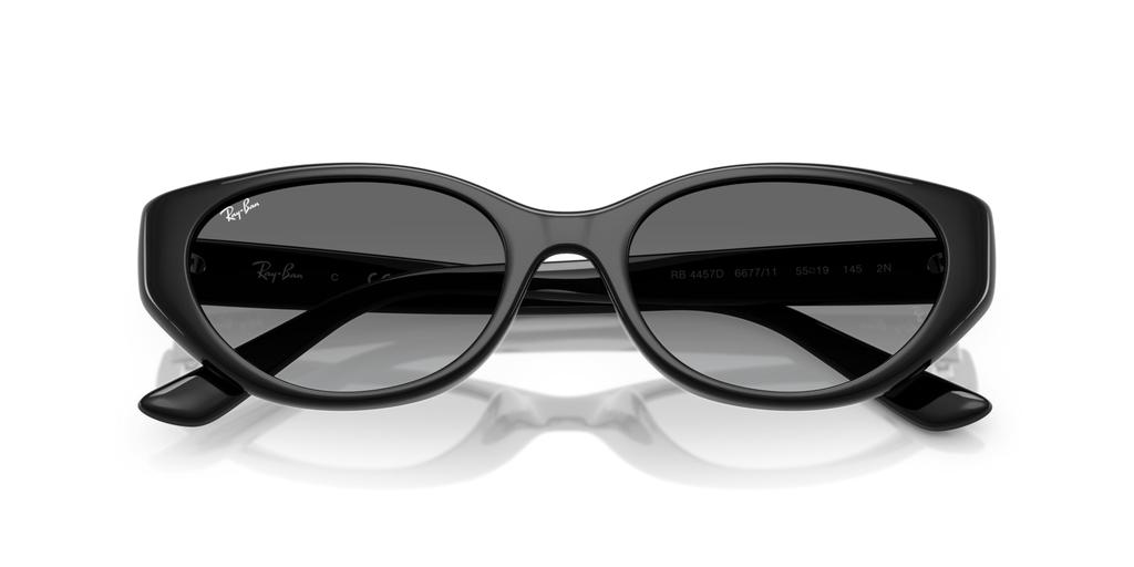 Ray-Ban RB4457D Black / Grey Gradient Sunglasses (Asian Fit)