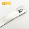 10 PC Heavy Duty 7.9mm Stainless Steel Cable Tie Exhaust Strap Wrap Coated Locking Zip Cable Ties
