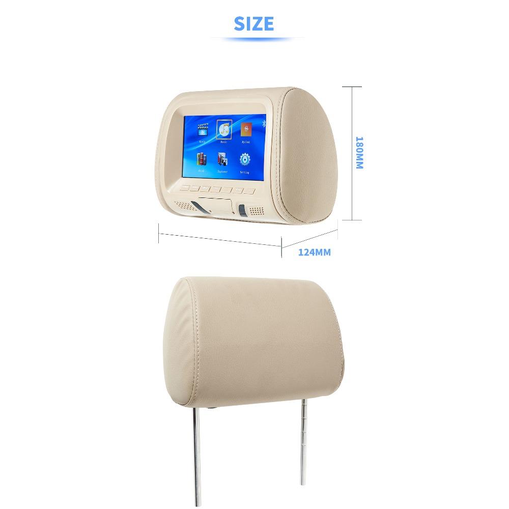 7Inch Touch Screen Car Headrest Monitor MP5 Player Pillow Monitor Car Video Players