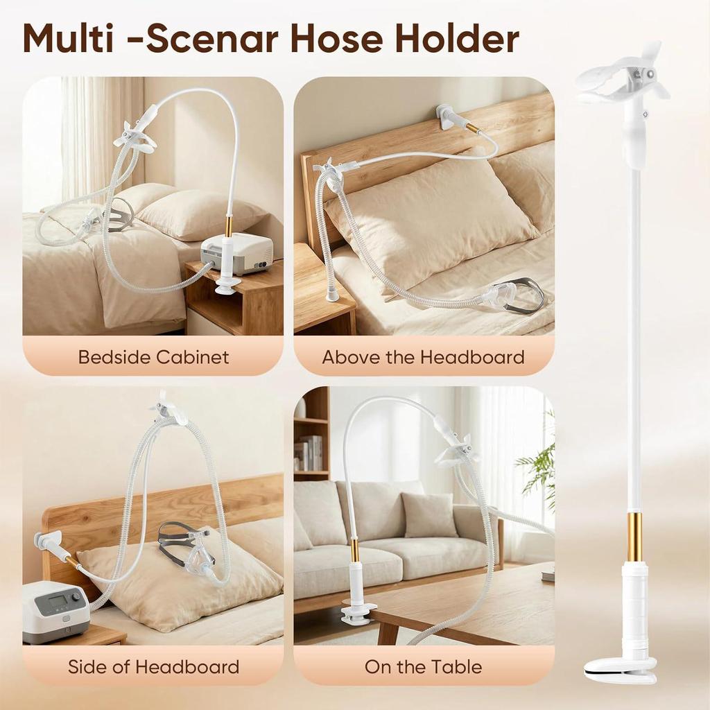 Supporto per Tubo Ventilatore CPAP per APAP, Nebulizzatore, Ossigeno e Dispositivi per Terapia Respiratoria