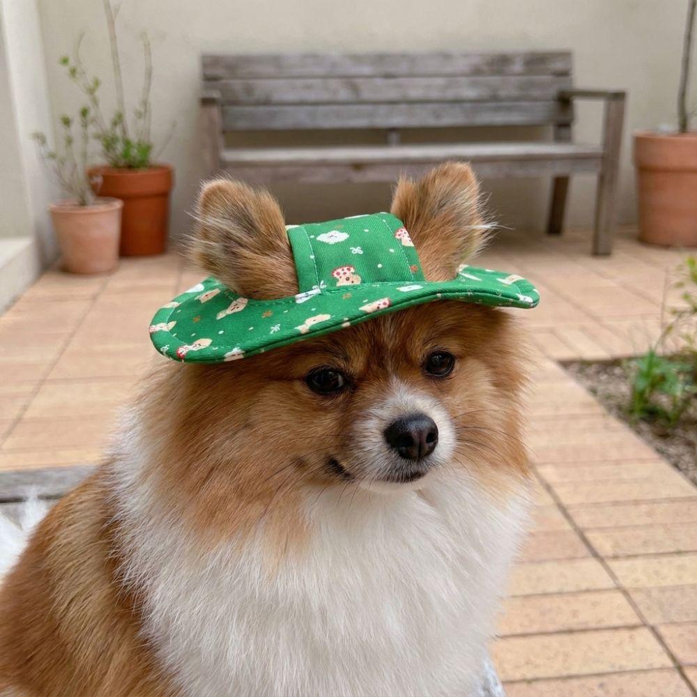 Breathable Dog Fisherman Hat Adjustable Pet Sun Cap Party Photo Dress Cat Sunscreen Hat  Kitten