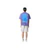 STONE ISLAND Letter Logo Round Neck Drop Shoulder Short Sleeve T-Shirt Men Tops Lavender K1S152100016S0089-V0047