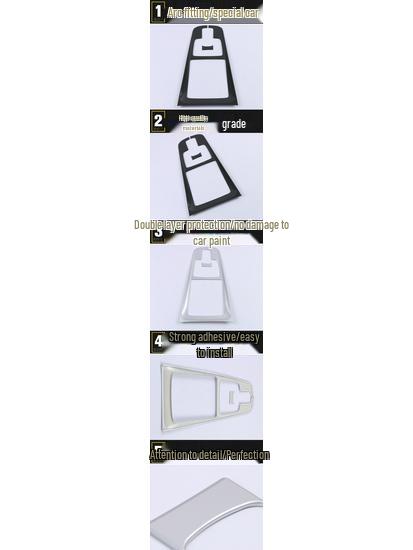 Decorative Patch for GLB Models: Center Console, Shift Trim, and Cup Holder