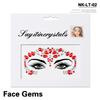 Europe Masquerade Face Stickers Safe Acrylic Drill Adults Children Facial Decoration Adhesive Stickers Party Dance Supplies