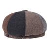 Male Ivy Hat Big Head Man Autumn and Winter Newsboy Caps Flat Top Beret Hats Warm Cap
