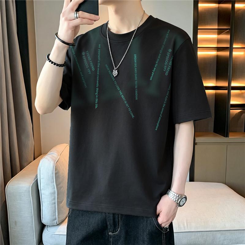 Short-sleeved T-shirt, Round Neck, Half-sleeved Bottoming Shirt, Plus Size Men's Top