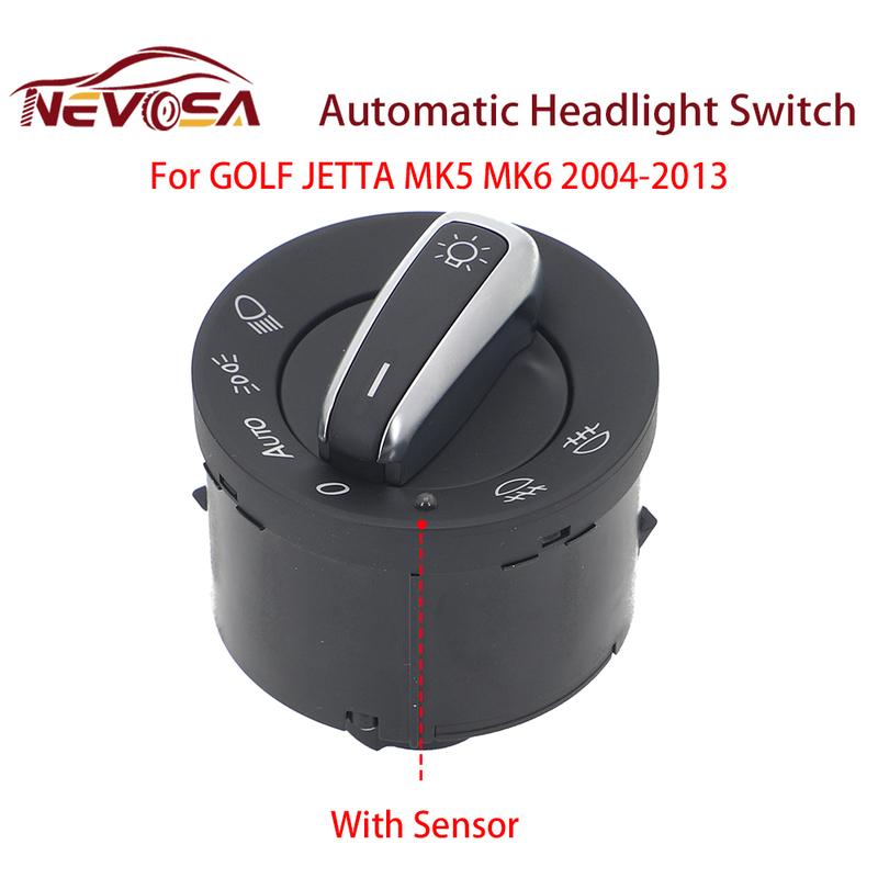 NEVOSA With Sensor For VW Golf 5 6 GTI Mk5 Jetta 5 Passat B6 Touran Tiguan SEAT ALHAMBRA Automatic Headlight Switch 5ND941431A