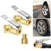 Pack of 1/2 Brass Air Chuck Adapters Locking Feature for Valves Ideal for Travel Kits and Automotive Repair