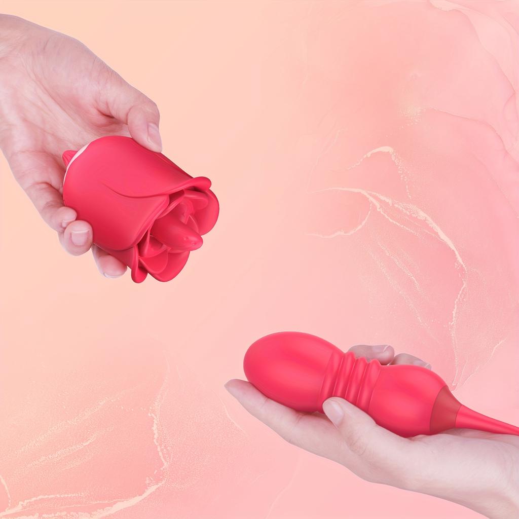 Female Sex Toy Vibrator Lick Vibrator Female Sex Stimulator Adult Toys Thrust Dildo with 7 Tongue Modes Vibradores Couples