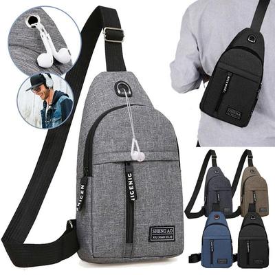 Waist Chest Bag Small Canvas Chest Pack for Men Women Crossbody Bags Hip Hop Streetwear Bag Fanny Pack