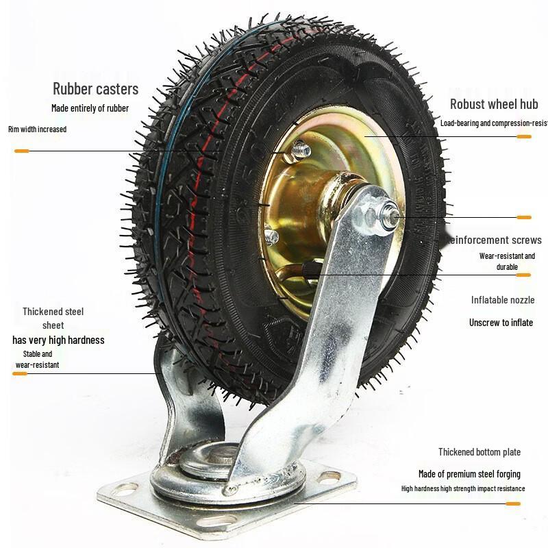 Pneumatic Caster Wheel for Hand Trucks