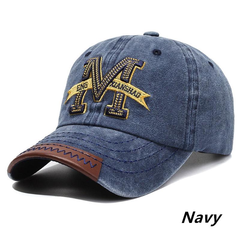 

Letter Embroidery Printed Sports Running Hat Vintage Washed Cotton An-Ti Uv Golf Baseball Cap Men Women Sunshade Sunhat Visors One Size