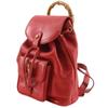 Gucci Bamboo Backpack Daypack 003.3444.0030 Mini Backpack Red Leather Women Used