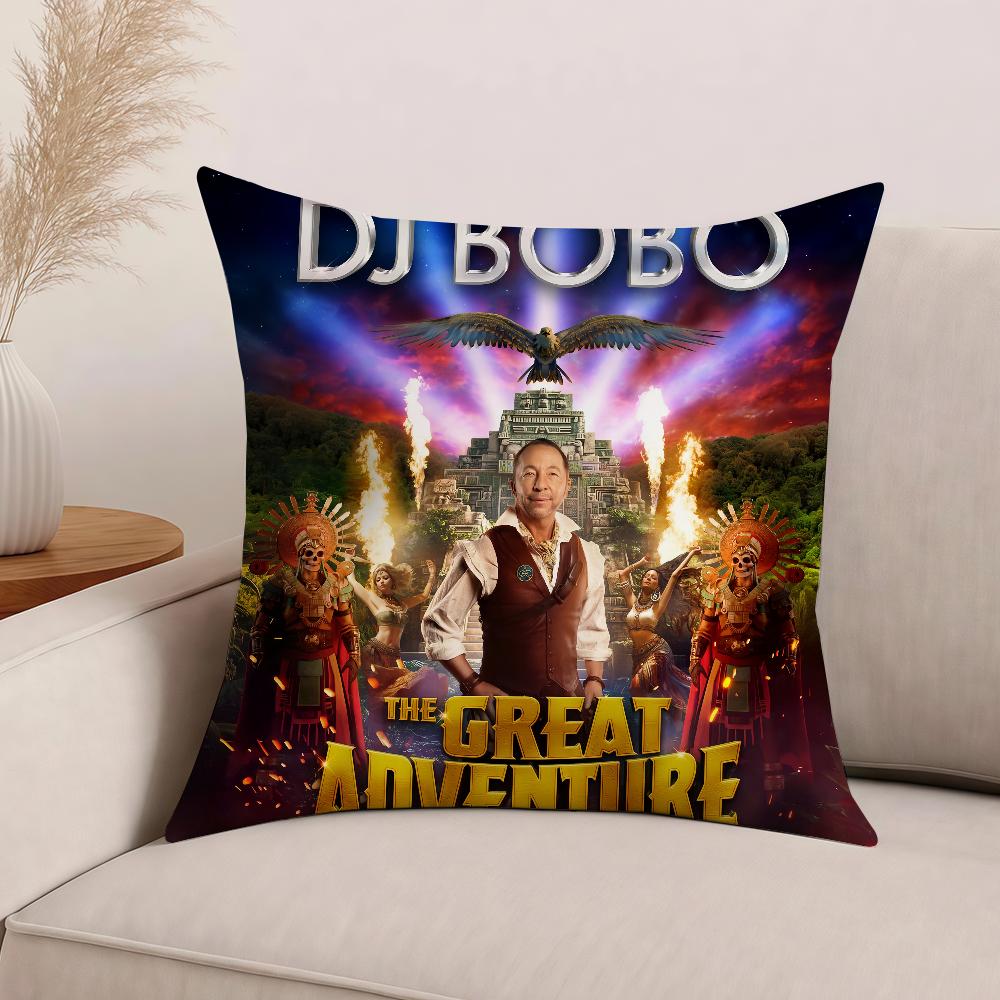 Cool Dj Bobo The Great Adventure Pillow Case Office Cushions Suitable For Sofa Car Bedroom Decorative Cushion Cover