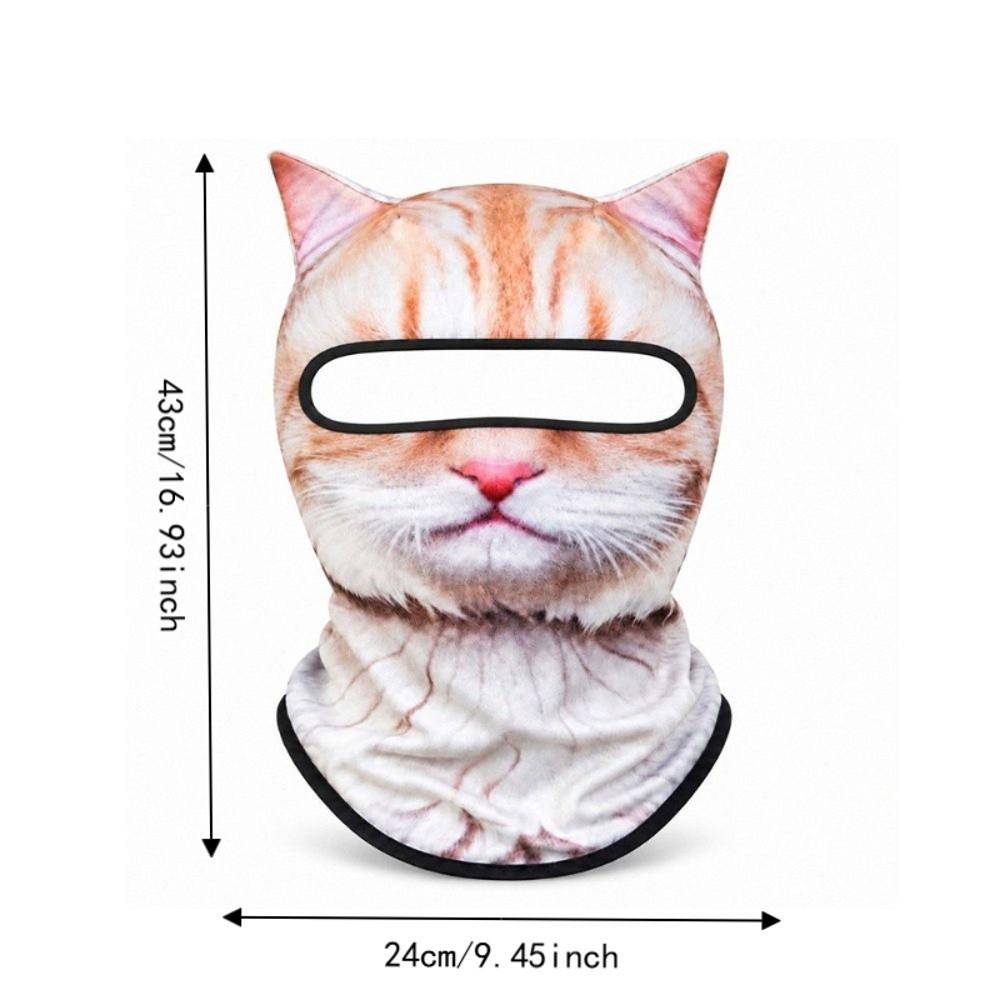 Passamontagna Animale 3D Husky Copertura Integrale del Viso Maschera 3D Carina per Esterno