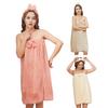 2Pcs/Set Women Bath Wrap Absorbent Body Towel And Headband Adjustable Shower Wrap for Spa Beach Pool Gym Hotel Travel