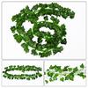 12 Pcs 2M Artificial Hanging Vine Plant Leaves Plastic Home Garden Wall Wedding Decoration