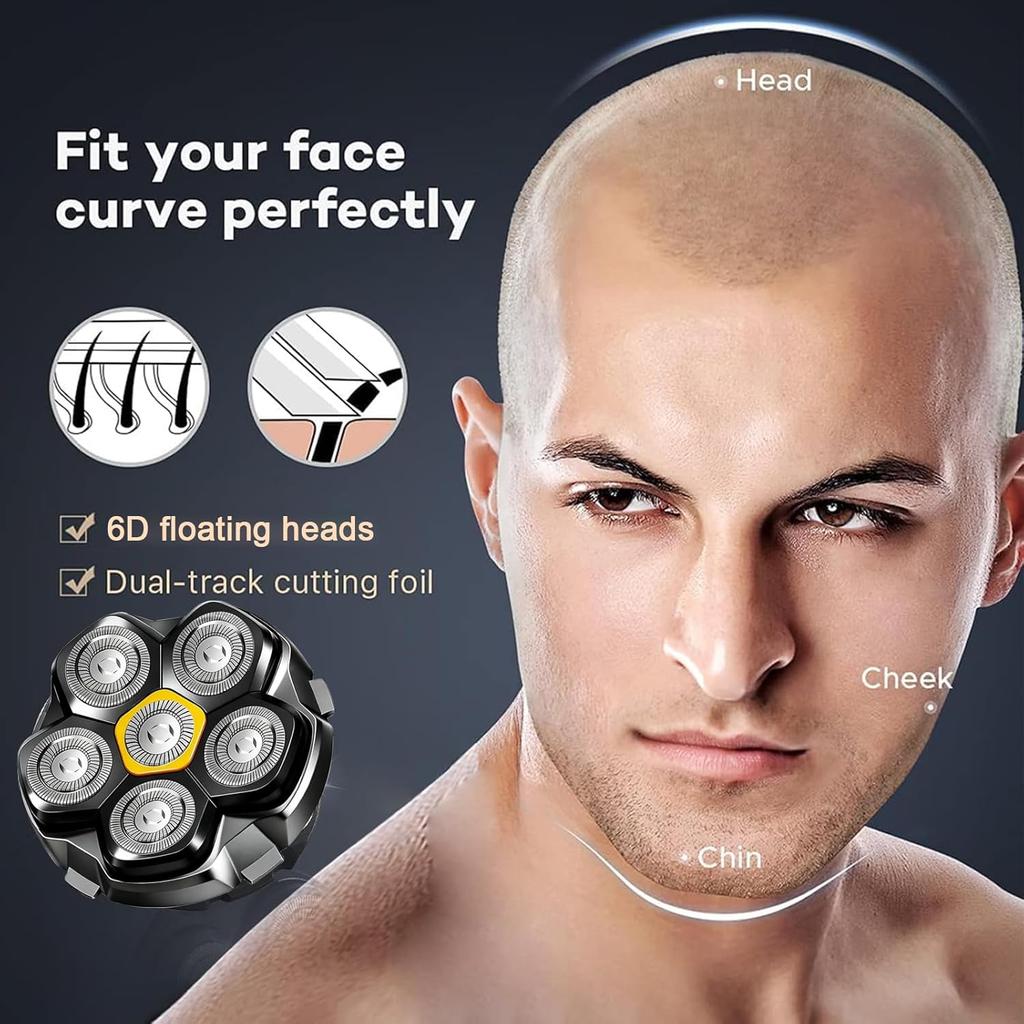 Xiaomi Magnetic Replacement Shaving Heads Compatible with Sweker Head Shavers Replacement Head Only