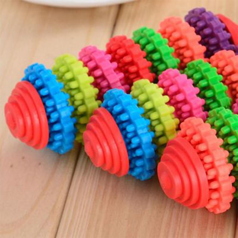 Pet Dog Puppy Cat Dental Teething Healthy Teeth Gums Chew Toy Rubber Bite Resistant Toy