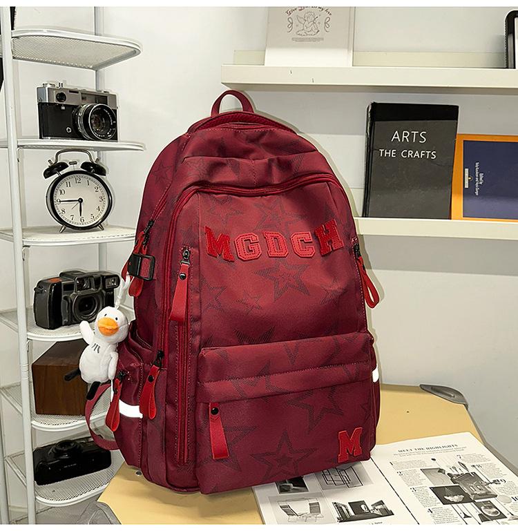 Schoolbag Japanese ins style high-value backpack female new printed junior high school student schoolbag college style travel backpack