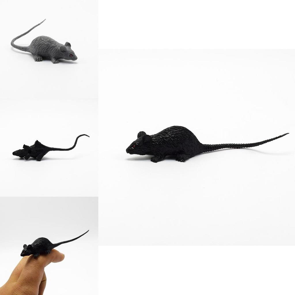 Scary Halloween Toy Mini Mouse Model For Tricksters Plastic Material 9cm Size
