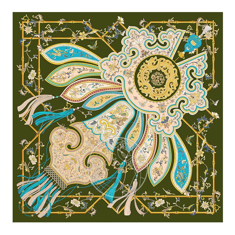 Aurora Cloud Mulberry Silk Scarf 66x66cm