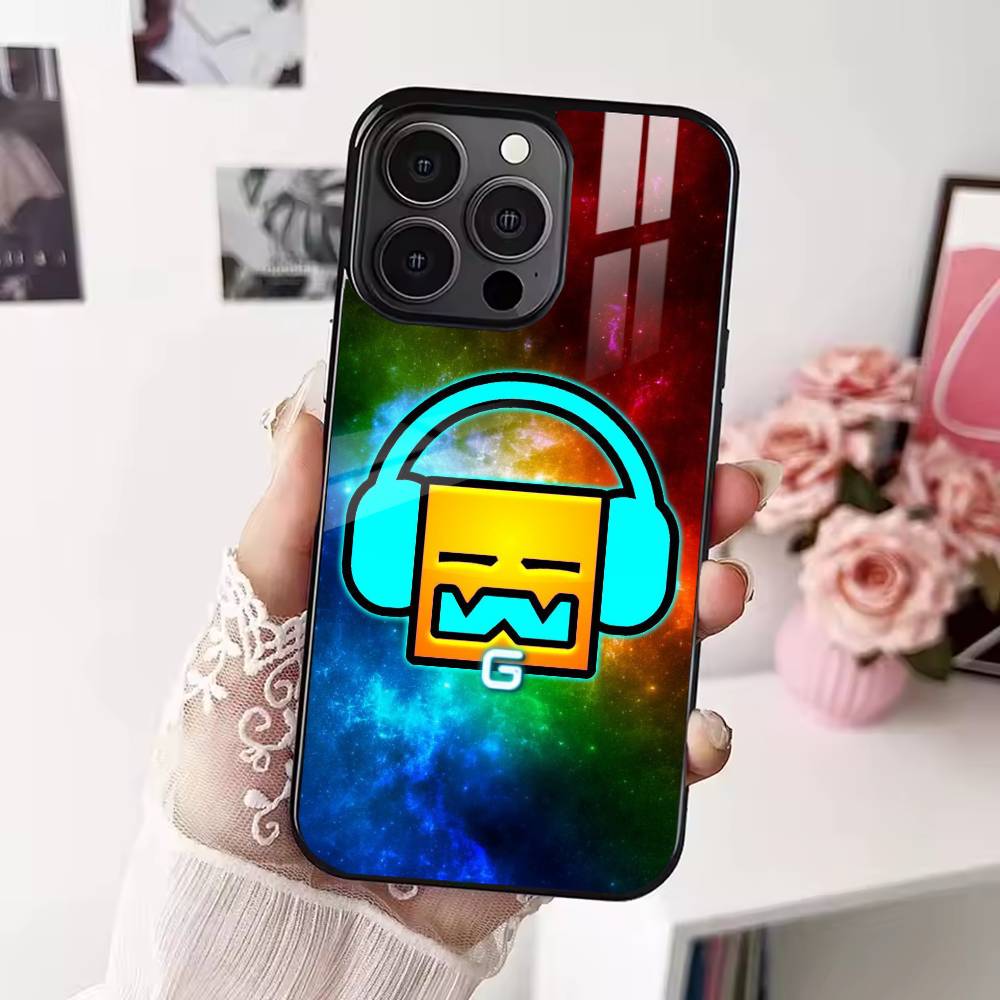 G-Geometry Dash Game Phone Case For iPhone 17,16,15,14,13,12,Plus,Pro,Max For Magsafe Magnetic Wireless Charge