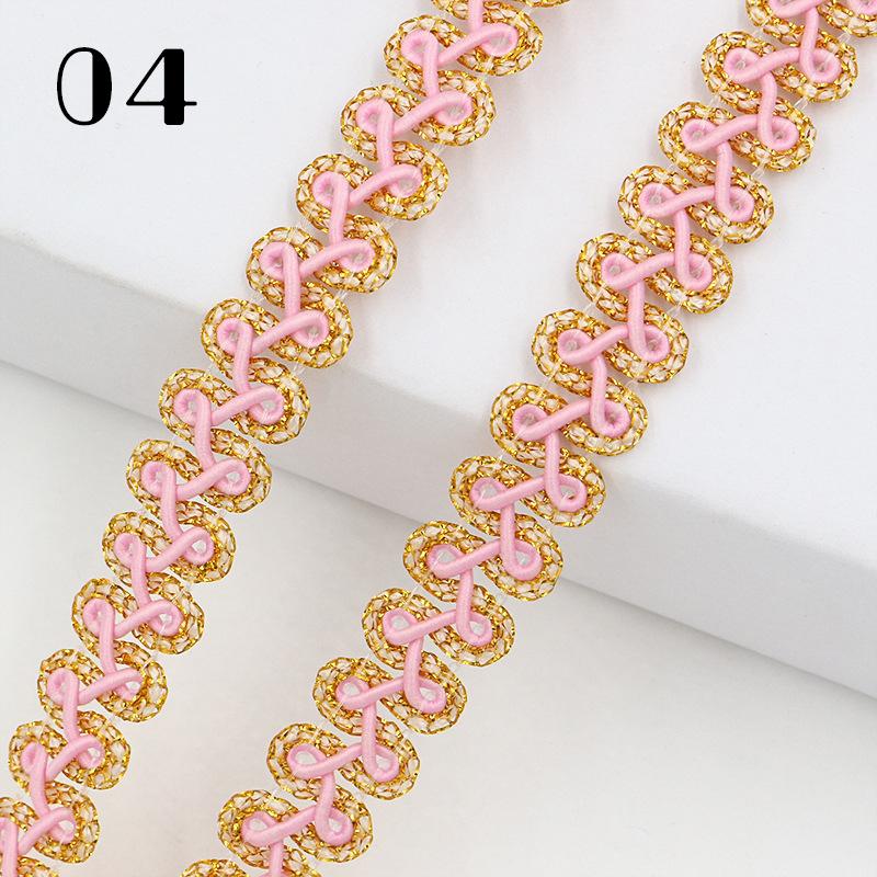 25 Yards Woven Lace Ribbon Centipede Braided Lace Trim DIY Craft Curtain Upholstery Sofa Pillow Clothes Sewing Accessories